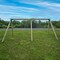 Heavy-Duty Durable and Rust Resistant Steel Swing Brackets for Backyard Playground Set Wooden Swing - Includes Mounting Hardware for Easy DIY Installation, Green